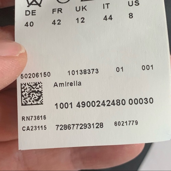 HUGO BOSS Orange Amirella Silk Blend Black Dress Zip Back Long Sleeve - Picture 3 of 16